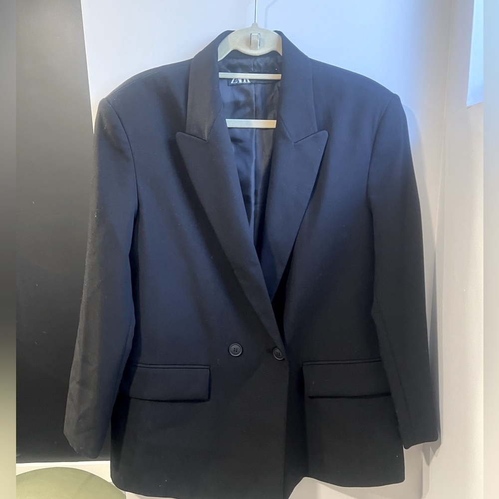 Zara oversized double breasted jacket/blazer